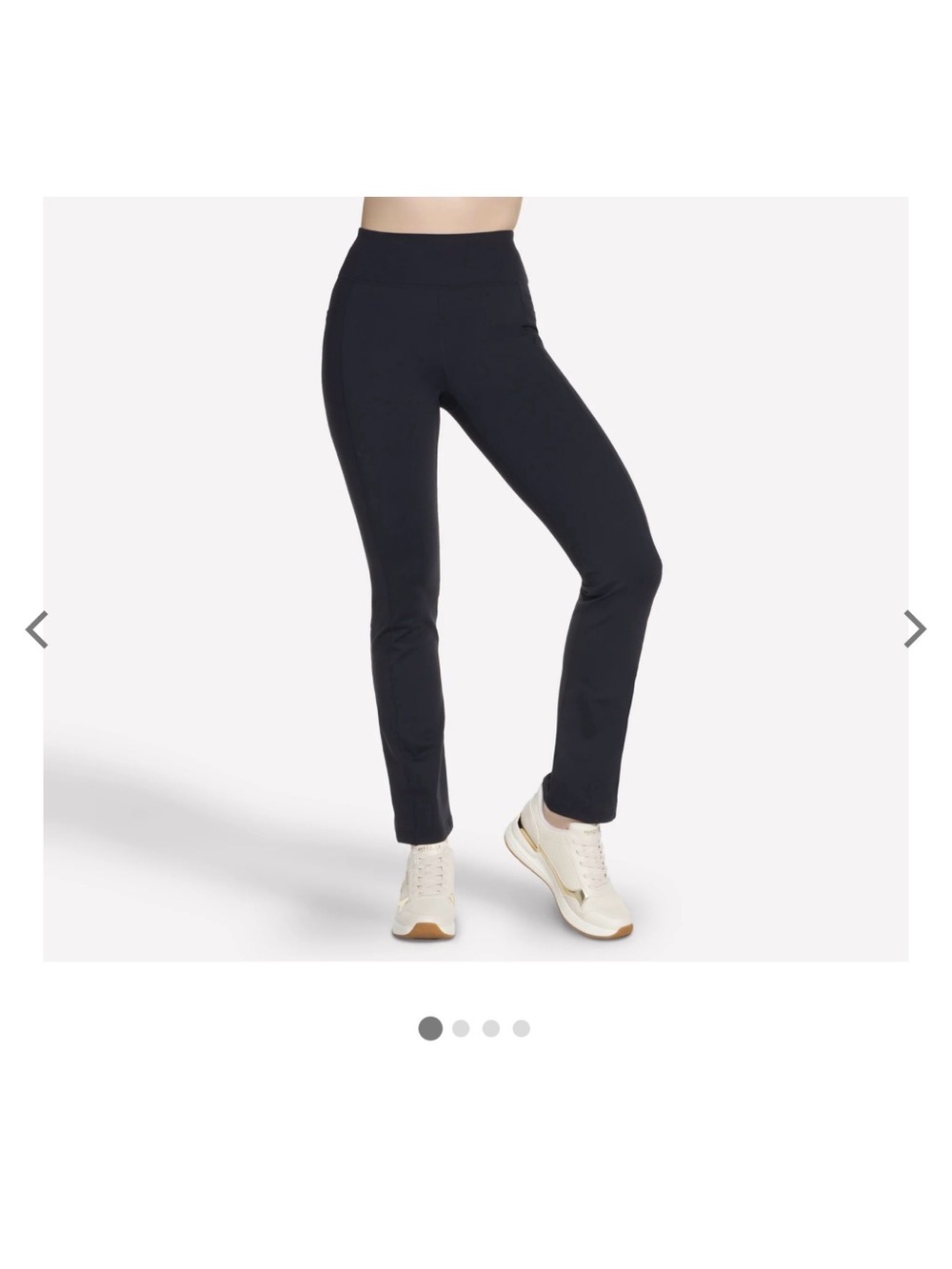 Skechers GO WALK Joy Pant - S - High-Rise Slim Straight Black Pull-On Pants